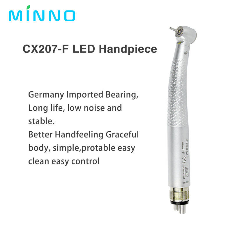 300000rpm Coxo Hochgeschwindigkeitshandstück 4 Löcher LED Zahnhandstück mit 3-Weg-Spray