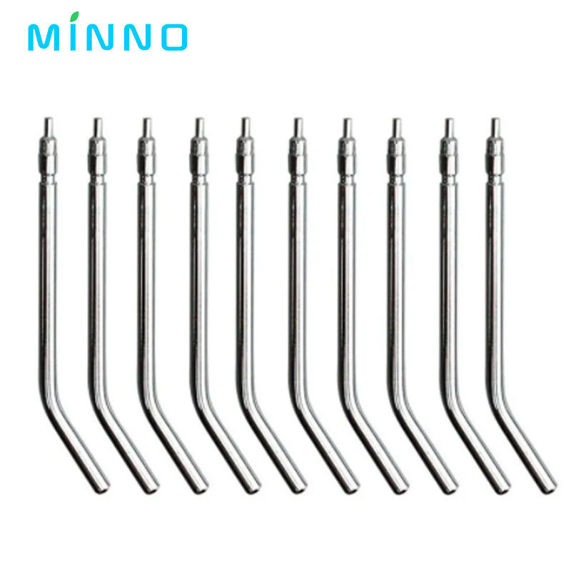 10 Stück Edelstahl Dental Air Triple Spritze 3 Wege Dental Air Wasserspray Spritze Düsen Tipps