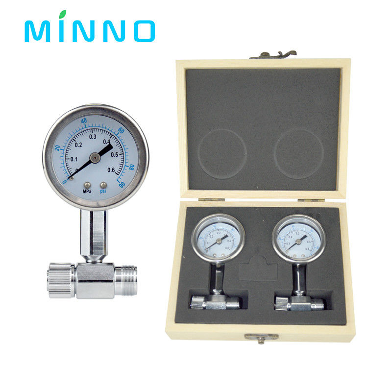 Dentalturbine Manometer für Hoch- und Niedriggeschwindigkeits-Handstück Druckmessgerät Luftdruckprüfung