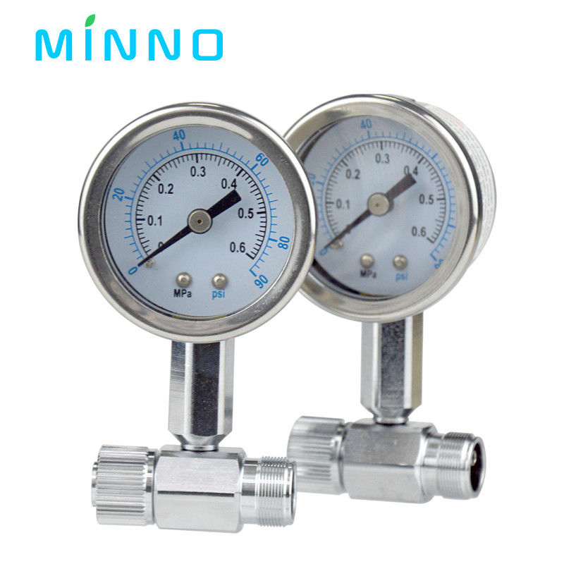 Dentalturbine Manometer für Hoch- und Niedriggeschwindigkeits-Handstück Druckmessgerät Luftdruckprüfung