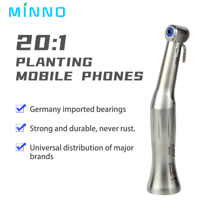 CA-520-2 Chirurgisches Handstück 20/1 Implantat Gegenwinkel Außenwassersprühen Niedriggeschwindigkeitshandstück ohne LED-Farben