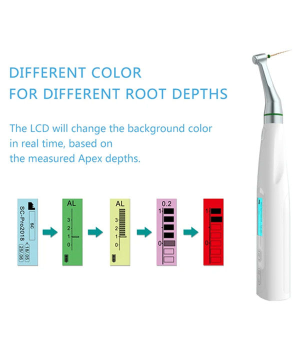 Dental drahtloser Wurzelkanal Endodontik C-Smart Mini AP Endomotor mit Apex-Locator 2 in 1 Niedriggeschwindigkeits-Mikrochirurgie Motor