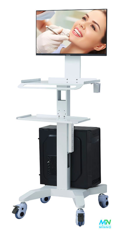 Medizinische Trolleybus-Stand Dentallaborausrüstung Stummrad Oral 3D Scanner Halter Host Mobilwagen mit Bremskanal Dentis