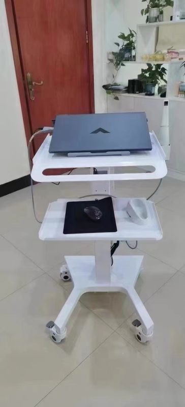 Medizinische Trolleybus-Stand Dentallaborausrüstung Stummrad Oral 3D Scanner Halter Host Mobilwagen mit Bremskanal Dentis