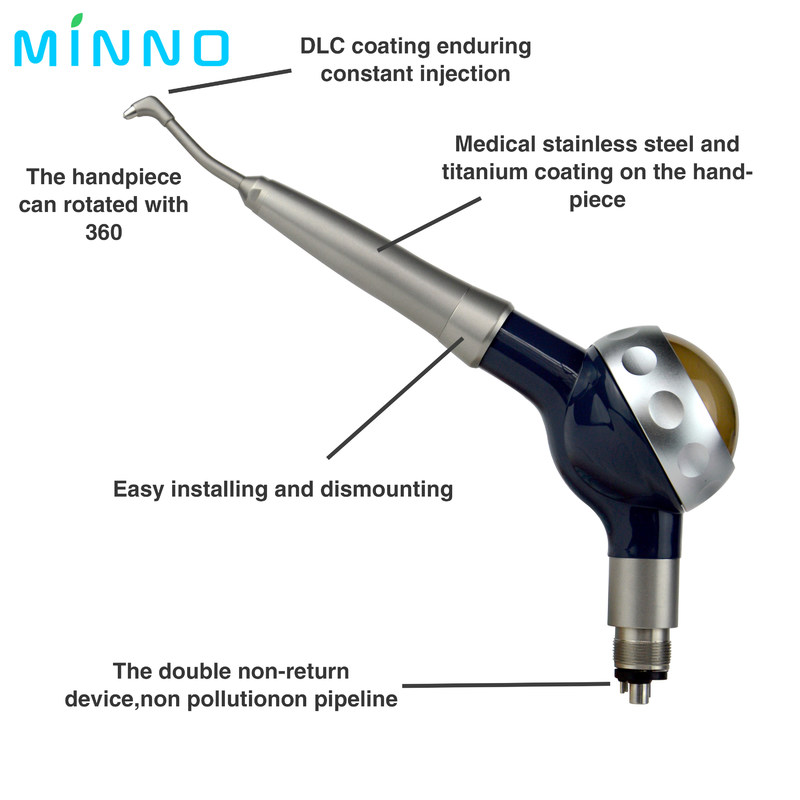 2/4 Hohl Zahn-Luftprophy Polisher Zahn-Oralbewässerung Kalkulus Entferner Zahnhygiene Prophy Jet-Luftpolisher