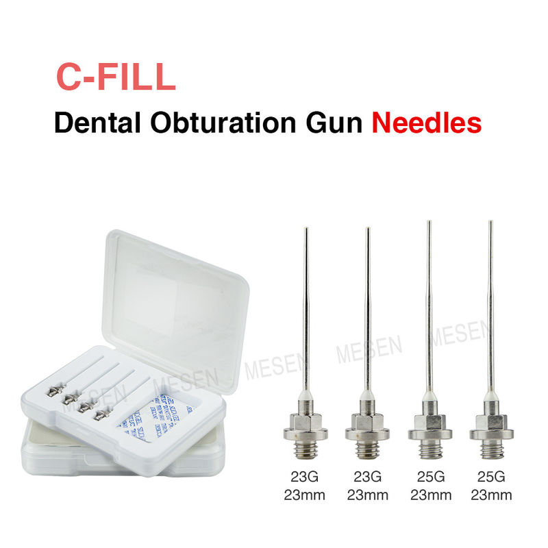 C-FILL Dental Obturation Pistole Nadeln Obturation Pistole Nadeln Spitzen 4 Stück Hochwertige Dental Cordless Gutta Percha Obturation Pistole und Stift Gebrauch Nadeln